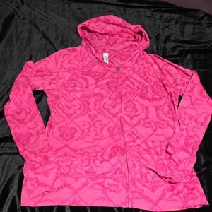 Soybu Vibrant Pink Patterned Hoodie